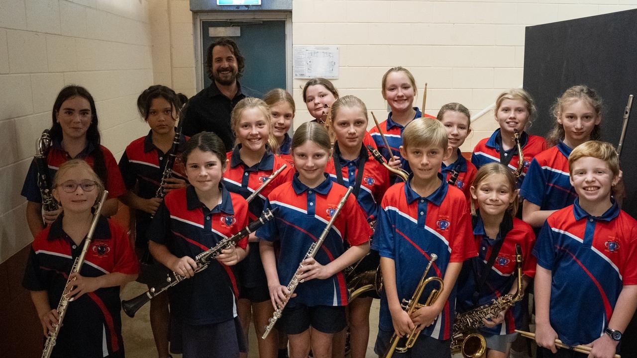 Tin Can Bay State School Primary Concert Band placed first at the Gympie Eisteddfod. July 31, 2023. Picture: Christine Schindler