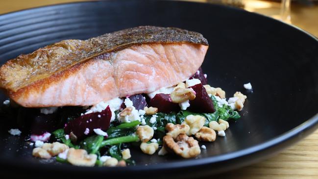 The salmon dish at Ripples at Chowder Bay. Picture: Jenifer Jagielski