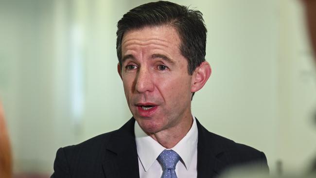 Opposition foreign affairs spokesman Simon Birmingham. Picture: NCA NewsWire / Martin Ollman