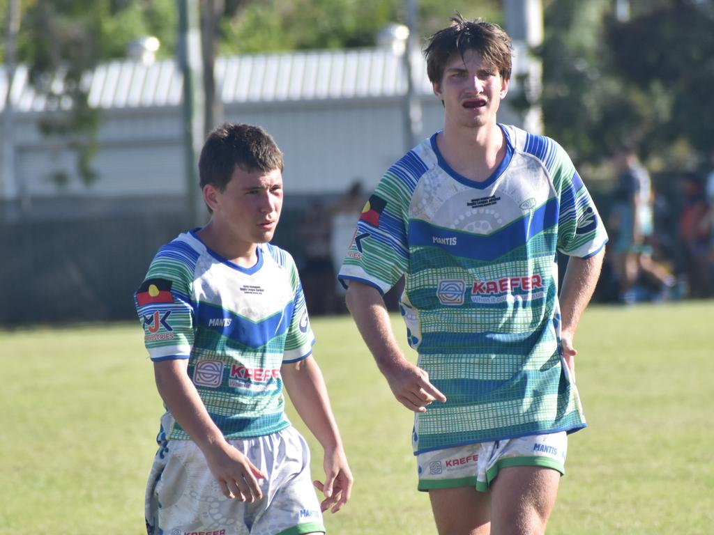 Under-17 grand final, Gladstone Ringers versus Woorabinda Warriors, at Warba Wangarunya Rugby League Carnival at Saleyards Park, Rockhampton, on January 24, 2025. Photo: Pam McKay