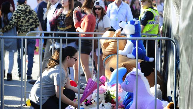 Memorial for Adelene Leong at the Royal Adelaide Show. Picture: Mark Brake