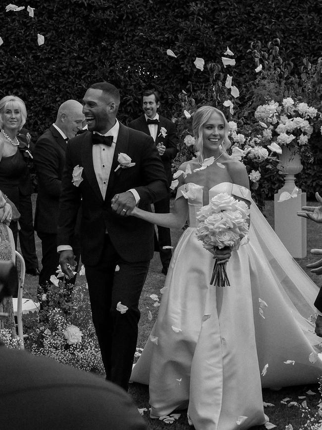 The couple tied the knot at the picturesque Hubert Estate in Victoria’s Yarra Valley. Picture: Instagram