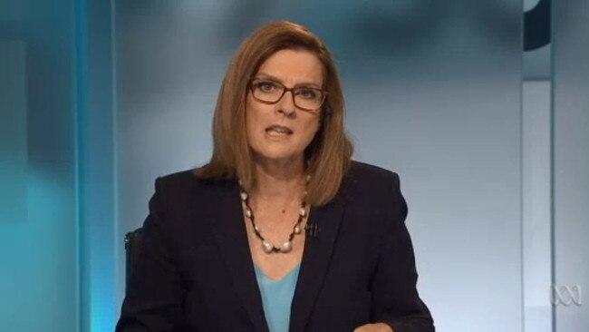 ABC personality was among the station personalities criticising the report. Picture: 7:30