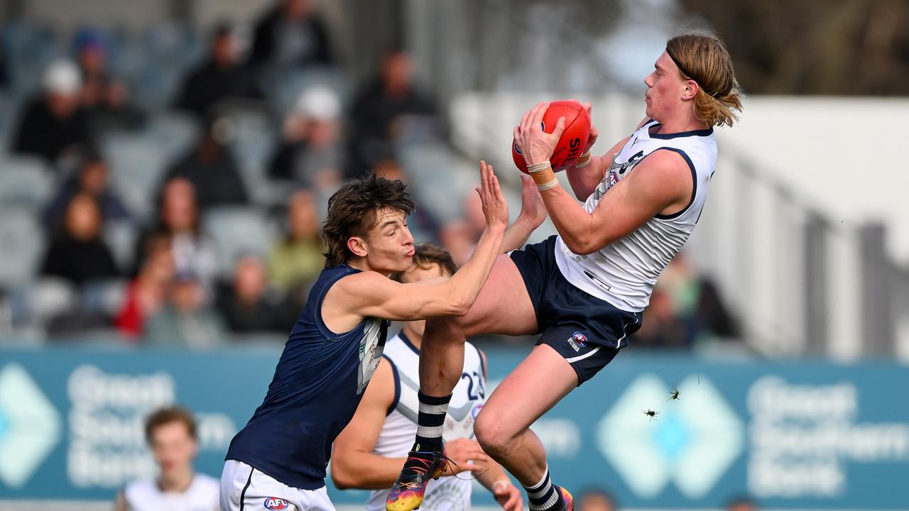 Harley Reid is happy to play anywhere. Picture: Morgan Hancock/AFL Photos via Getty Images