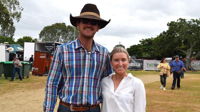 Gerrie Malone and Judd Stumer at Beef Australia 2024. Picture: Aden Stokes