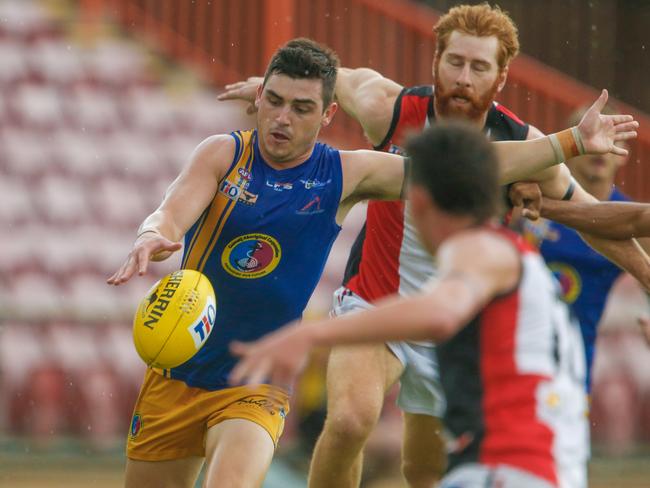 Shaun Mannagh provided plenty of attacking presence for Wanderers against Districts. Picture: Glenn Campbell