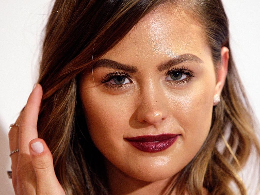 Jesinta Campbell arrives at the Crown's Autumn Ladies Lunch at David Jones Elizabeth Street Store on March 20, 2015 in Sydney, Australia. Picture: Getty