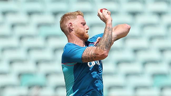 English all-rounder Ben Stokes trains at the SCG on Tuesday. Picture: Getty Images