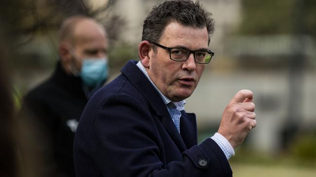 Glass houses: Daniel Andrews gets ready to lob a truth grenade. Picture: Getty Images