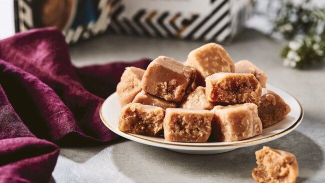 Aldi’s luxury Christmas fudge for $4.99 is predicted to be a huge hit with five different flavours – butter, clotted cream, gingerbread, salted caramel and Canadian maple. Picture: Supplied