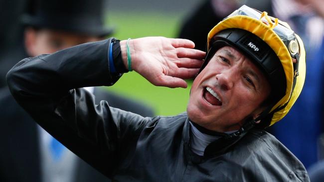 Frankie Dettori hopes to cap another remarkable season with his first win in the Melbourne Cup when he rides Master Of Reality. Picture: AFP