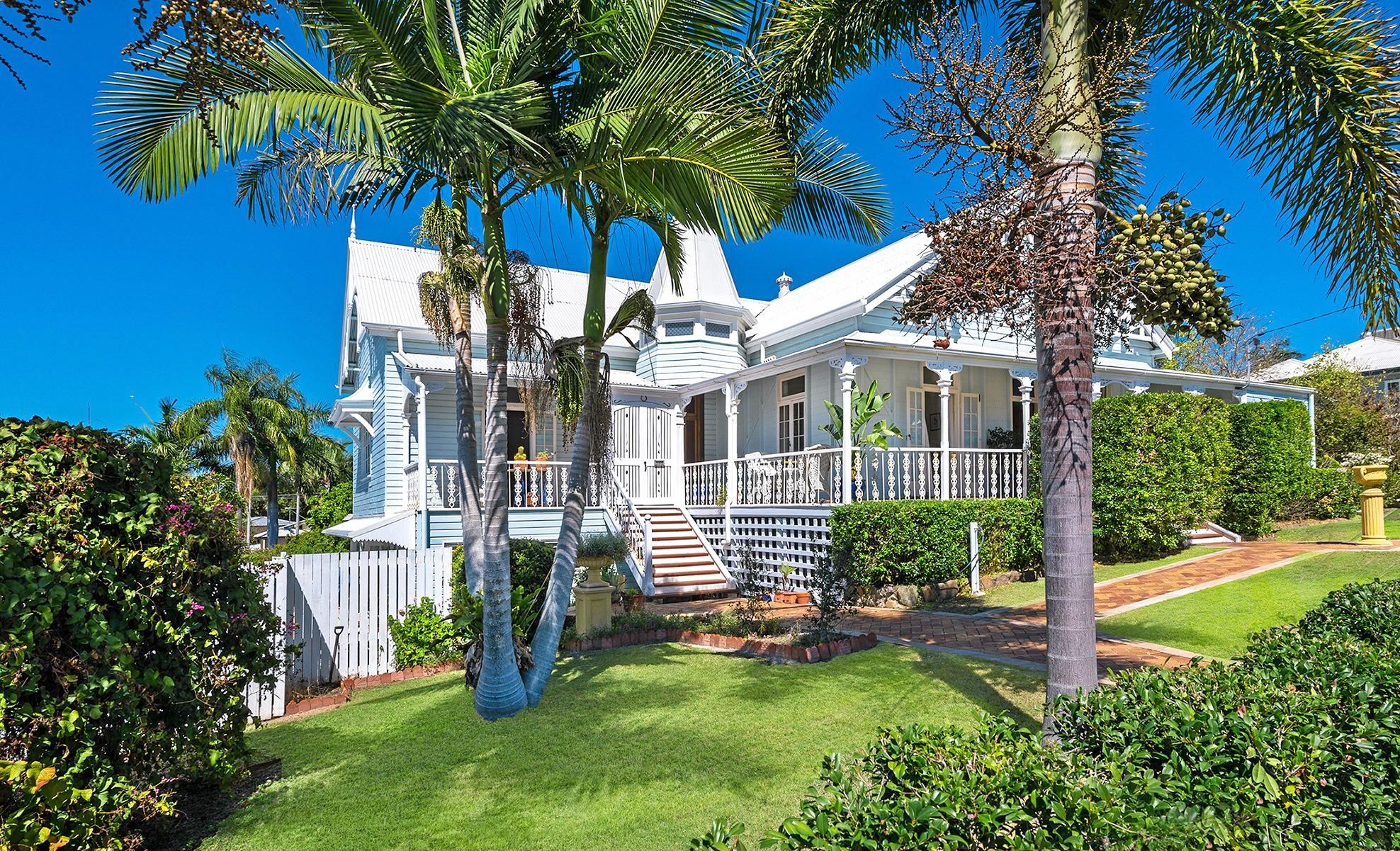 The stunning, restored 1885 iconic Rockhampton home at 165 Caroline St, The Range. Picture: Contributed