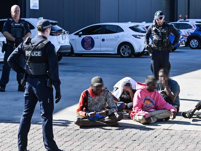 JANUARY 1, 2025: Multiple arrests after a brawl an a bus in George St, Thebarton. Picture: Brenton Edwards