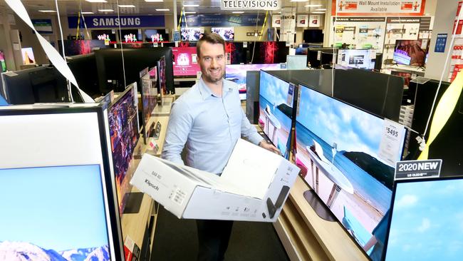 Harvey Norman’s store in Fortitude Valley in Brisbane. Picture: Steve Pohlner