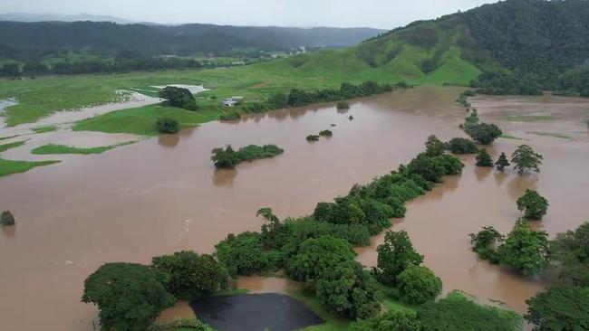 Daintree recorded a whopping 300mm+ of rain in 24 hours with the first sign of respite on February 17 at 9am. Picture: Vincent O'Flaherty