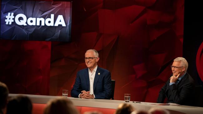 08-11-18 - Ex-PM Malcolm Turnbull on Q&A. Supplied ABC