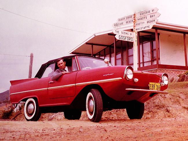 Pharmacist Rod Radford used his amphibious car in the 1960s to avoid the long car trip before The Rip Bridge was built.