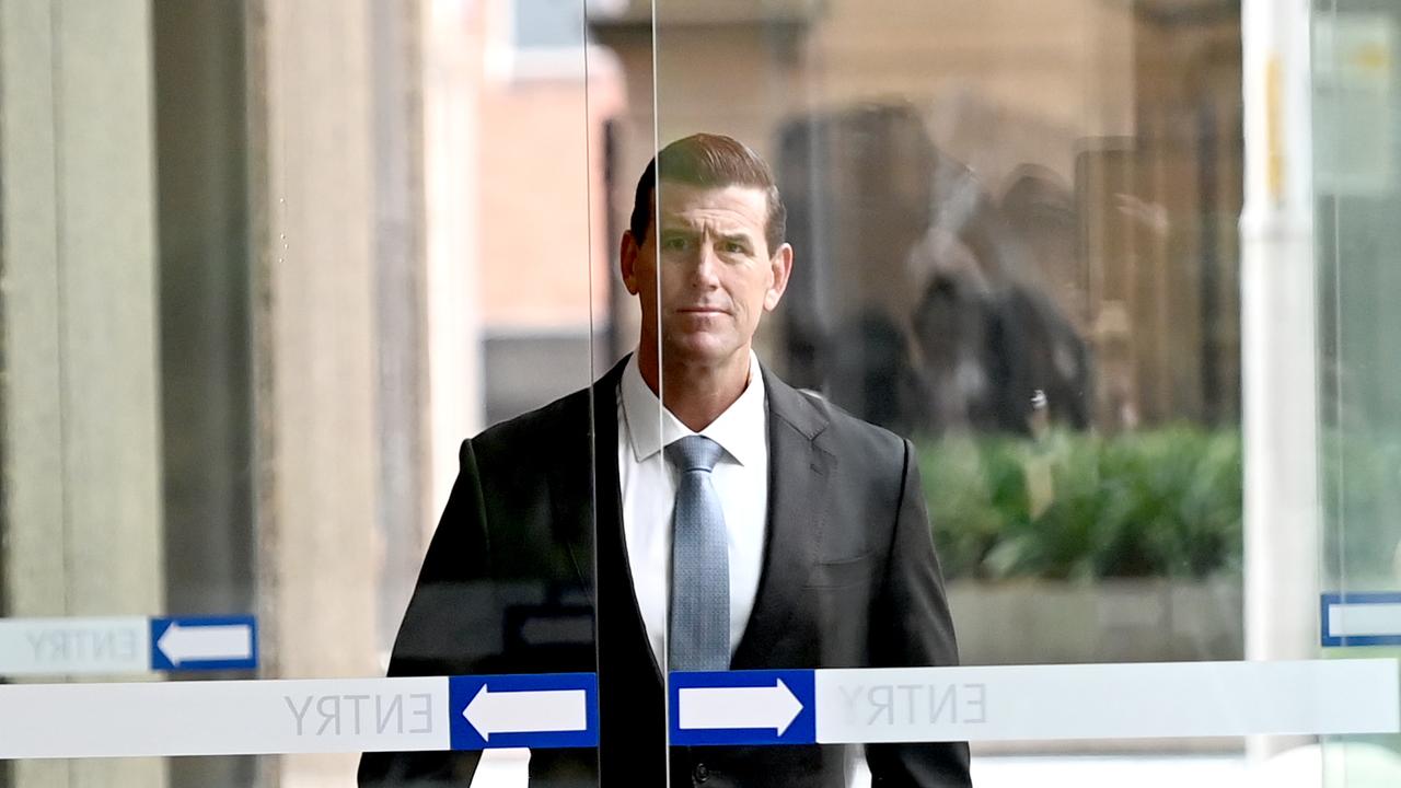 Ben Roberts-Smith has appeared at the Federal Court on Monday as he appeals against his historic defamation loss. Picture: NCA NewsWire/Jeremy Piper.