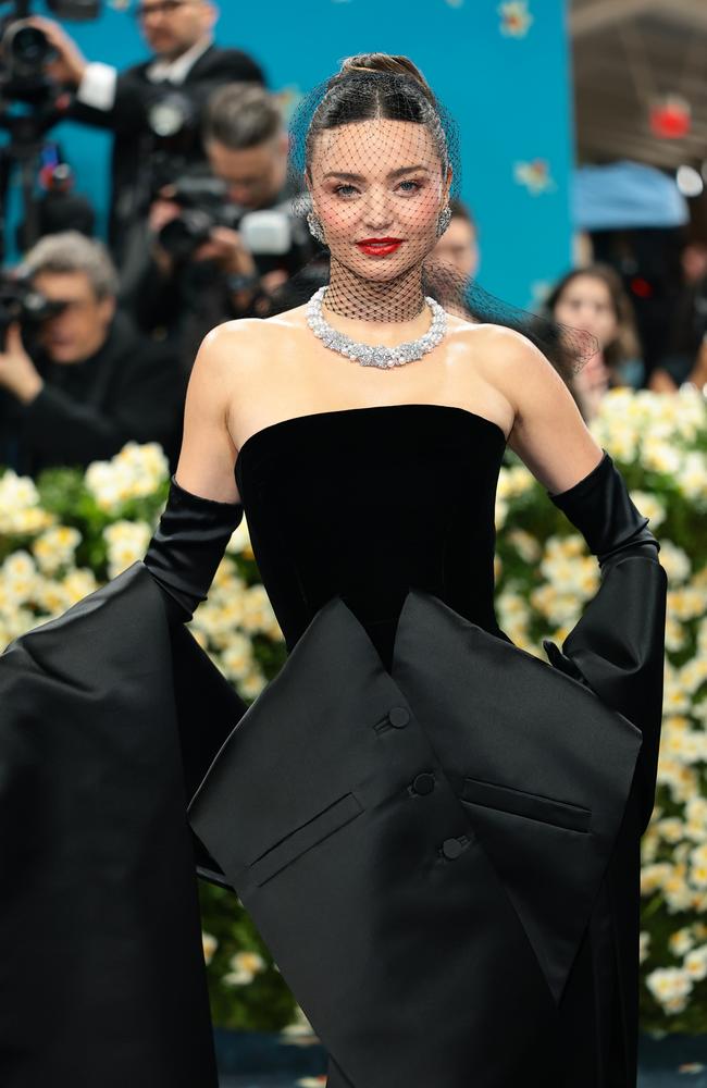 Miranda Kerr stuns at the 2025 Met Gala. Picture: Getty Images