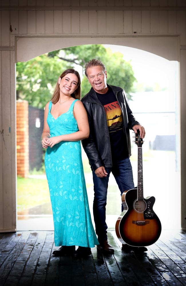 Troy Cassar-Daley and daughter Jem join an all-star First Nations line-up in Uluru. Picture: Steve Pohlner