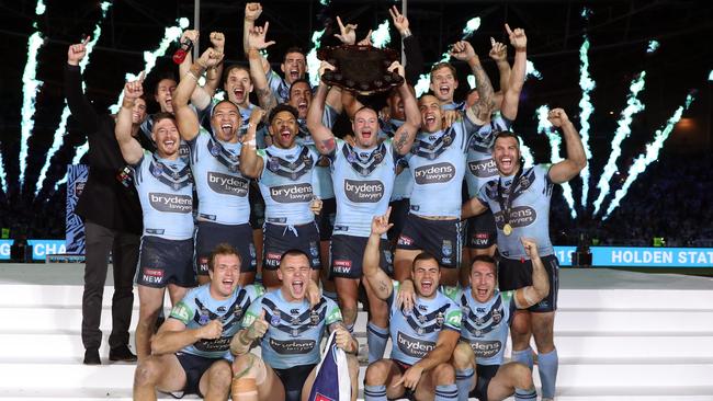 The victorious NSW team. Picture: Brett Costello