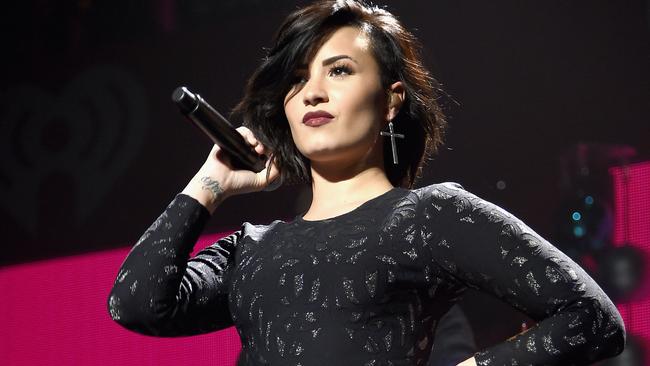 Demi Lovato ... gynaecologist asked for her autograph as he studied her vagina. Picture: Jamie McCarthy / Getty Images for iHeartMedia