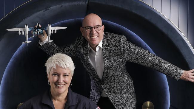 Icon Group founders Cathie Reid and Stuart Giles, 50. Picture: Mark Cranitch