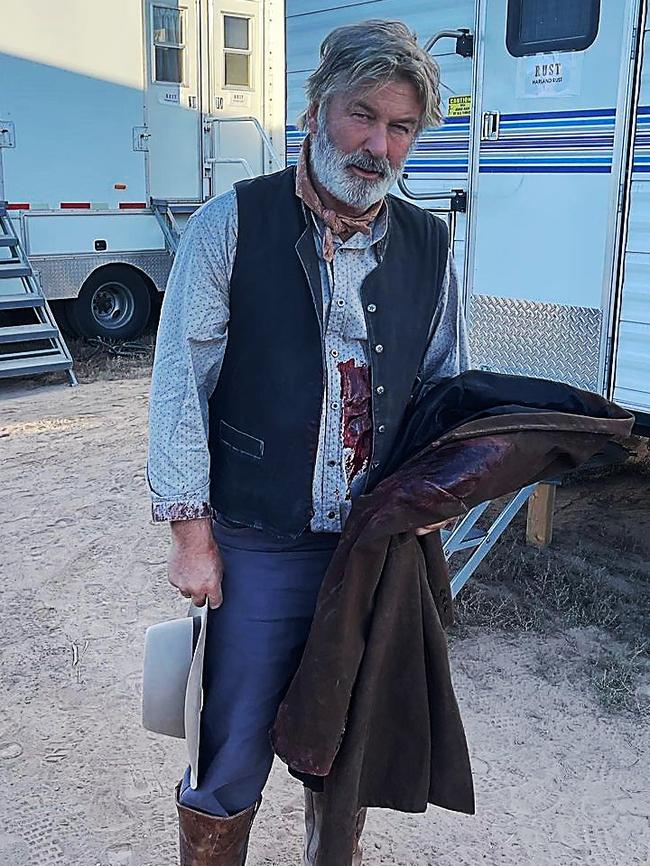 Alec Baldwin on the set of movie 'Rust' in Santa Fe, New Mexico. Picture: Instagram