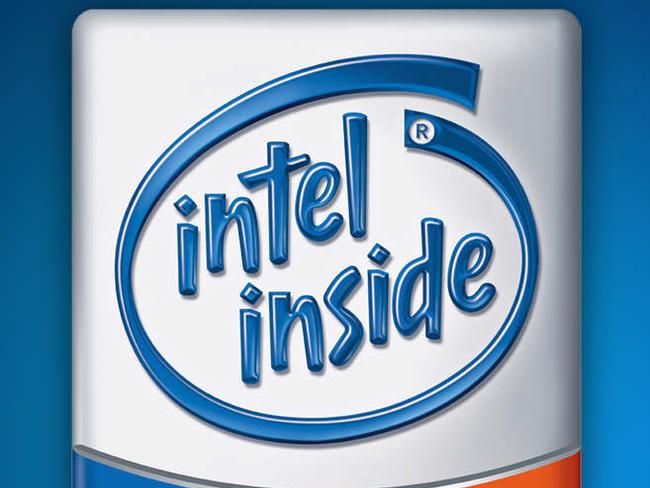 Artwork - intel inside pentium 4 logo. four computer central processing unit cpu