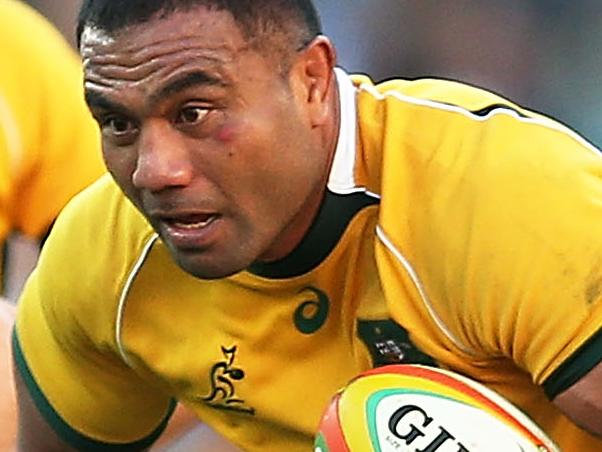 SYDNEY, AUSTRALIA - JUNE 21: Wycliff Palu of the Wallabies runs the ball during the International Test match between the Australia Wallabies and France at Allianz Stadium on June 21, 2014 in Sydney, Australia. (Photo by Brendon Thorne/Getty Images)