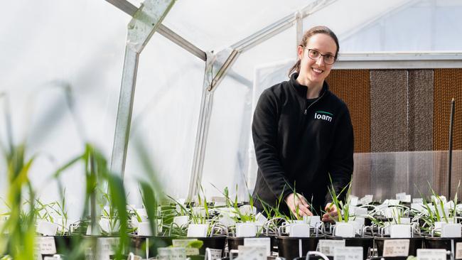 Loam Bio's field trials manager Brooke Bruning.