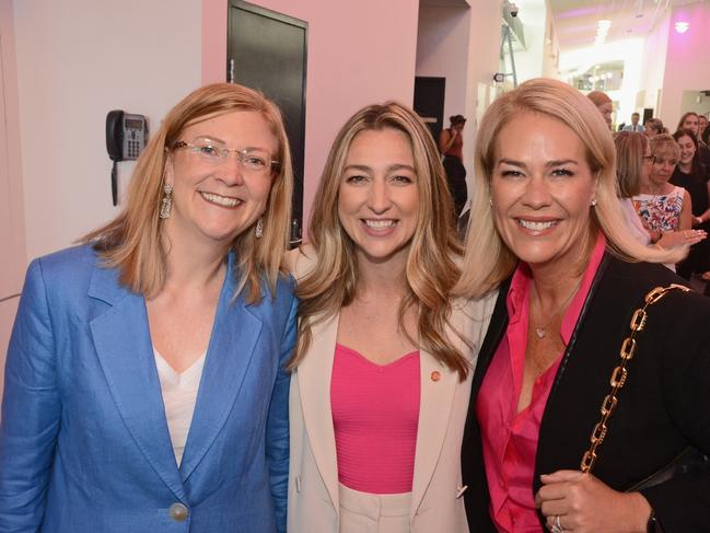 Lucy Ardern, Laura Gerber and Rebecca Frizelle at GC Women in Business Awards at GCCEC, Broadbeach. Pic: Regina King (copyright restrictions apply 07 55322193). "FEES APPLY, ONE TIME USE, NO ON-SELL OR ON-PASS". Pic for The Inside Word GC Bulletin ONE TIME USE ONLY. Please call for permission to use.