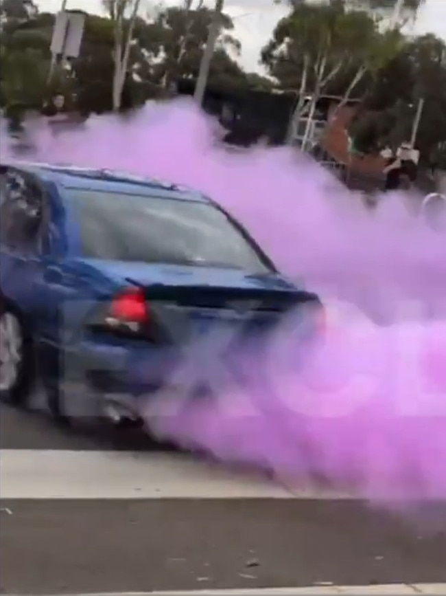 Four people have been reported and will face court after a gender reveal at Ingle Farm sparked a police response. Picture: 7NEWS