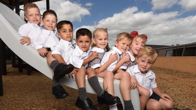 Lucas, Jett, Kristian, Kieran, Holly, Jacob, Mairead and Stephen. Picture: Tony Gough