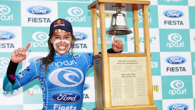 Sally Fitzgibbons was just 20 when she beat Carissa Moore to ring the bell back in 2011.