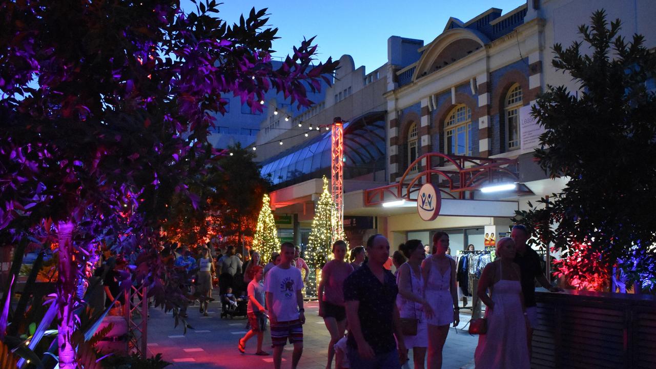 All the lights and magical moments captured at Ipswichâ&#128;&#153;s Nicholas Street Precinct on Sunday 19, December 2021. Picture: Peta McEachern