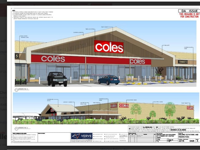 Goldtower Properties' application for a shopping centre in Charters Towers, with Coles being the primary tenant. The application has been submitted to the Charters Towers Regional Council.
