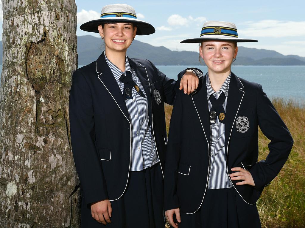 St Patrick’s College captains Saskia Tresch and Meg Burbidge. Picture: Shae Beplate.