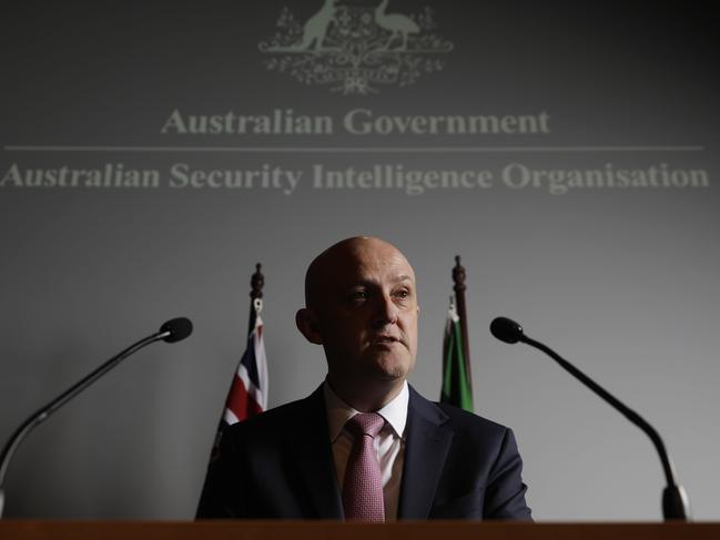 ASIO director general Mike Burgess. Picture: Sean Davey