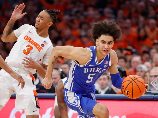 Proctor’s Duke Blue Devils are chasing a college basketball national championship this month. Picture: Isaiah Vazquez (Getty Images)