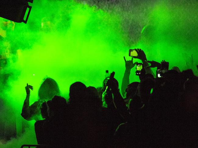 Fans enjoying the Green Velvet concert. Picture: Darren Leigh Roberts