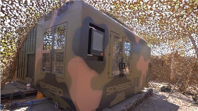 A SPEE3D metal printer in use with the Australian Army.