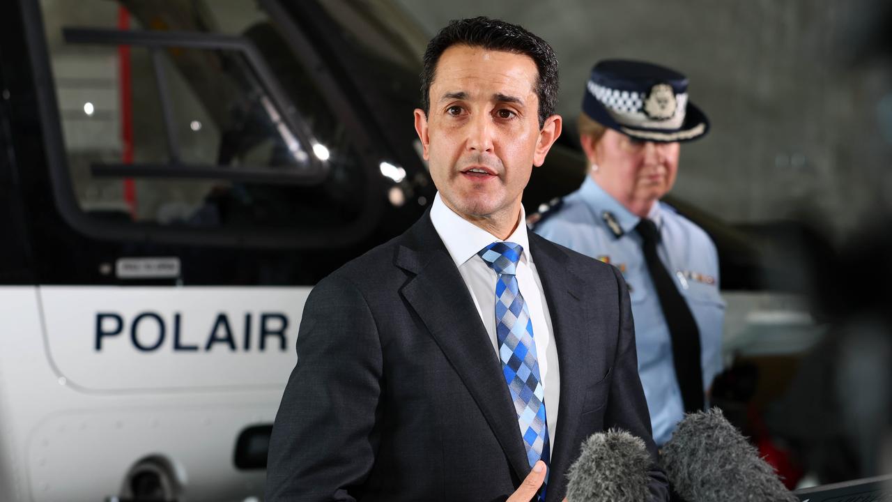 Queensland Premier David Crisafulli during a press conference in Brisbane. Picture: Supplied