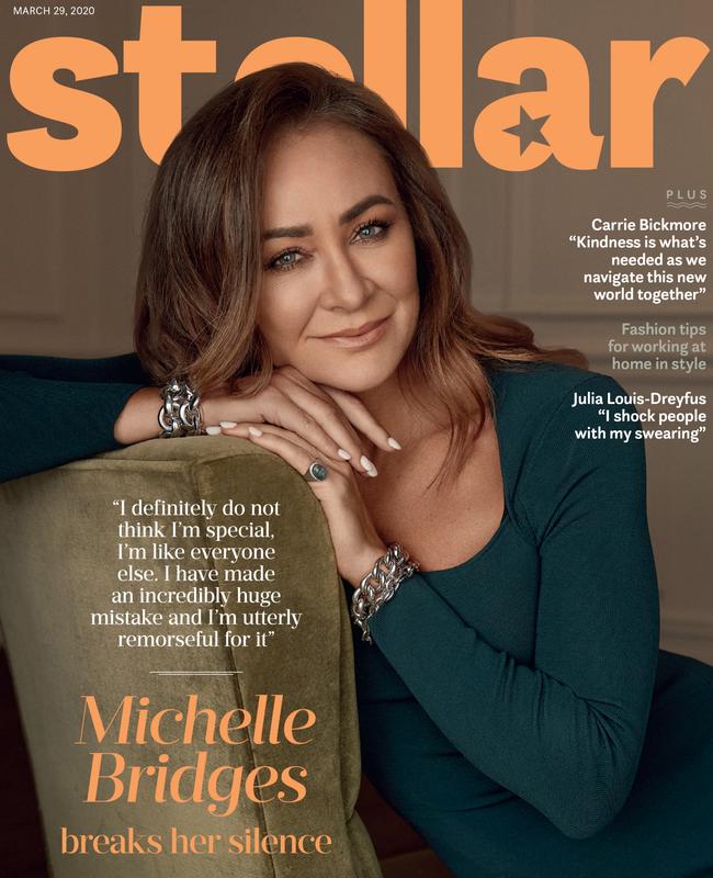 Michelle Bridges on the cover of Stellar. Picture: Steven Chee