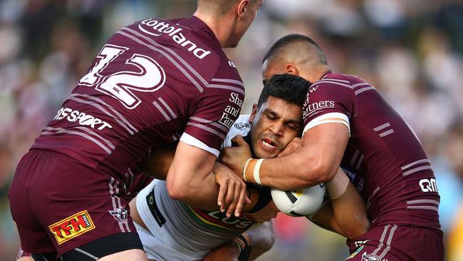 Tyrone Peachey played fullback for the first time in his career against Manly. (Photo by Matt Blyth/Getty Images)