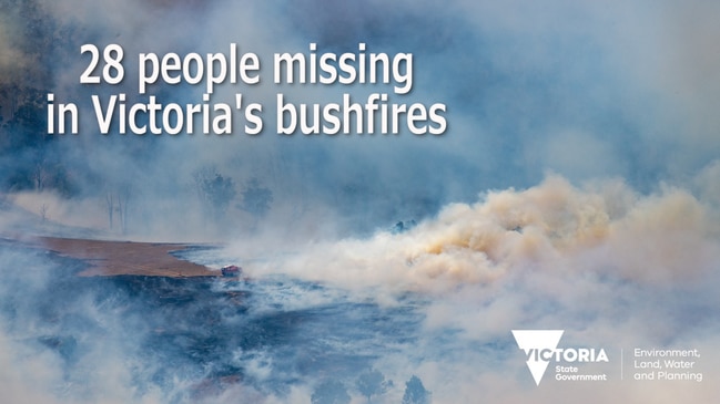 28 people missing in Victoria's bushfires