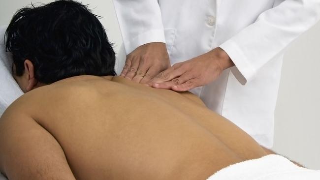 Generic image of man receiving a massage.