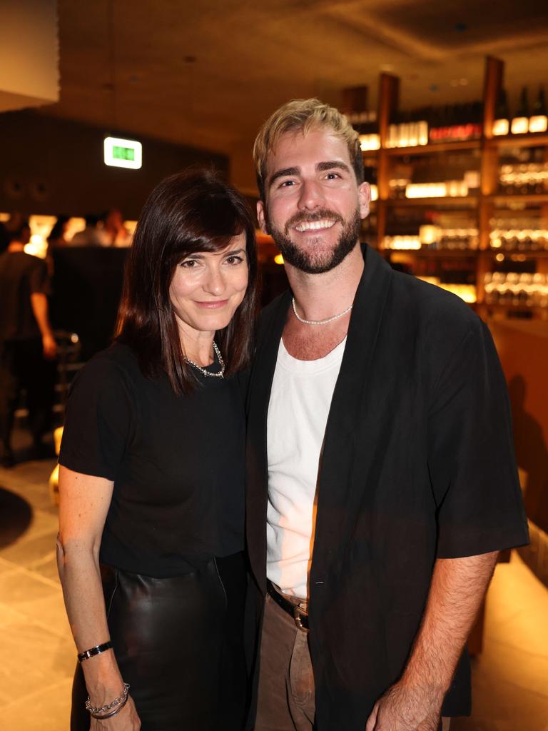 Kate Wormalld and Fletcher Donohue at the Norte Restaurant launch at Mermaid Beach. Picture, Portia Large.