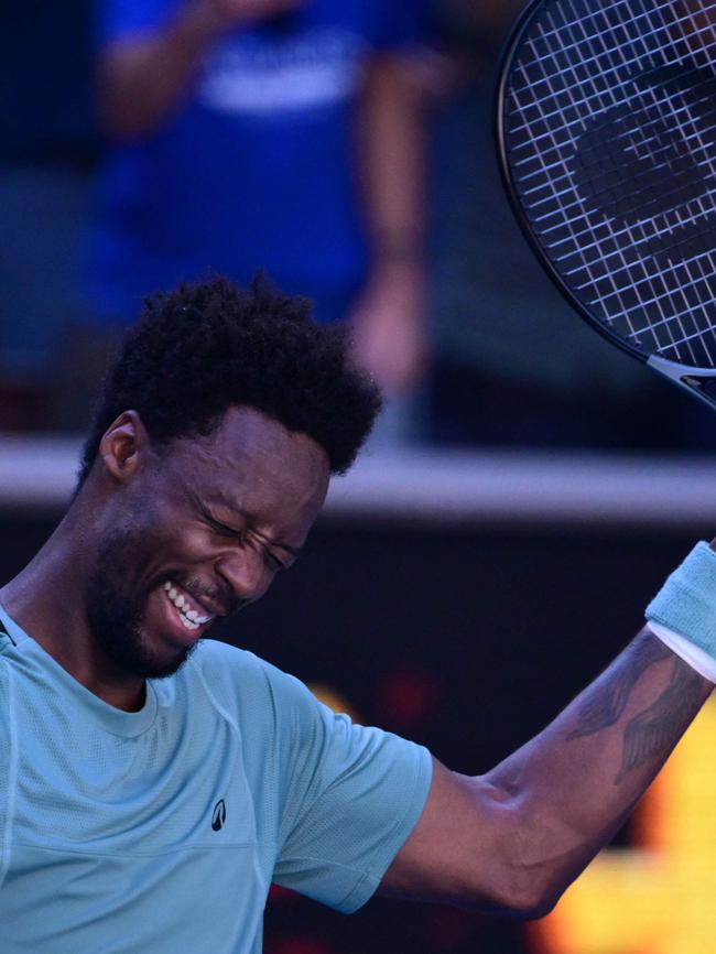 Gael Monfils tattoo on his left wrist. Picture: Yuichi Yamazaki / AFP