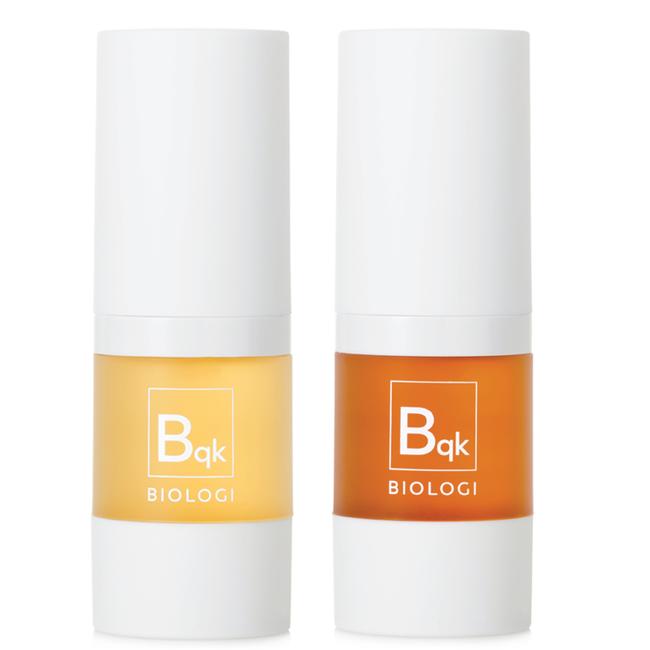 This Byron Bay brand have super minimal ingredients — featuring just two items in each of these serums. Picture: Supplied